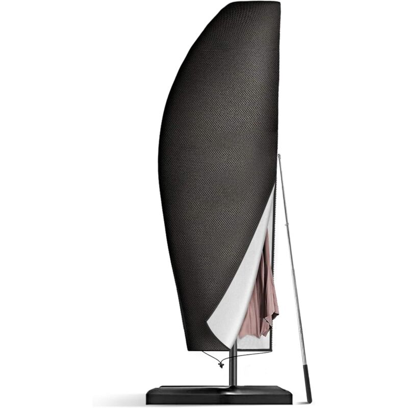 Lntyq - Housse de protection pour parasol de jardin 210D Oxford 265 x 50 x 70 x 40 cm avec mât télescopique imperméable anti-UV