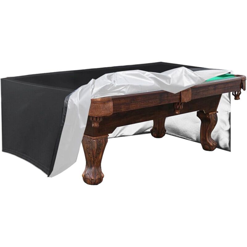 Housse de protection pour table de billard/billard en tissu Oxford 210D imperméable et résistant aux uv (215 x 125 x 14 cm), ET3H287Y35A4D54LM954