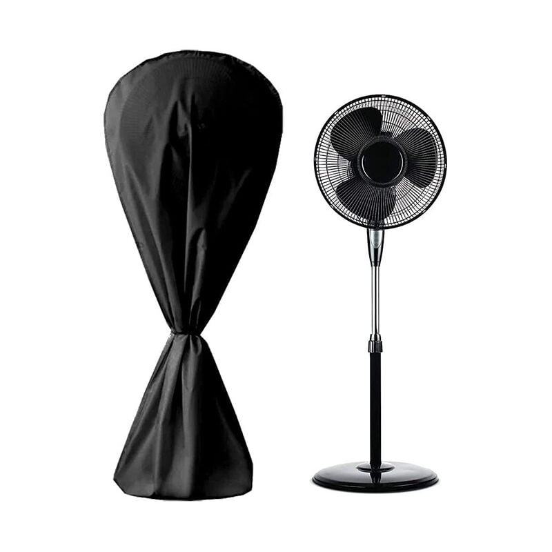 Housse de ventilateur imperméable à l'eau et à la poussière pour ventilateur électrique Pour intérieur et extérieur,14575cm (noir) - Lntyq