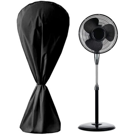 Lntyq Housse de ventilateur imperméable à l'eau et à la poussière pour ventilateur électrique Pour intérieur et extérieur，14575cm (noir)