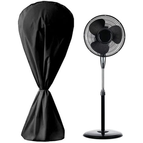 Lntyq Housse de ventilateur imperméable à l'eau et à la poussière pour ventilateur électrique Pour intérieur et extérieur，14575cm (noir)