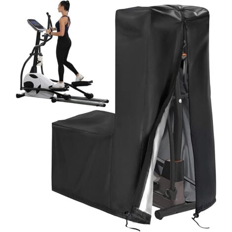 Lntyq Housse imperméable pour Machine elliptique, Housse pour vélo elliptique, bâche complète Oxford 420d, Housse de vélo elliptique, Protection pour vélo elliptique, Housse de vélo d'exercice avec Co