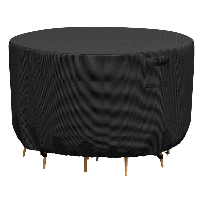 Housse Table de Jardin Ronde Bache Salon Jardin Exterieur Imperméable Anti-UV Oxford Robuste Bache Table et Chaise de Jardin Ø227X100CM - Lntyq