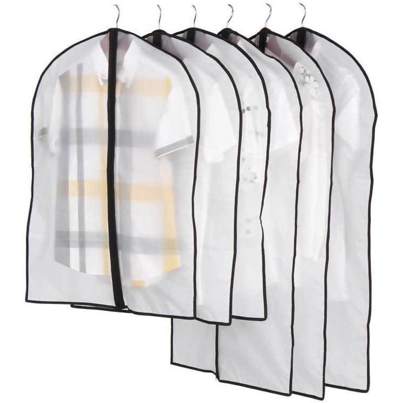 Housses à vêtements transparentes anti-mites, housses à vêtements anti-mites, ensemble de housses pour vêtements anti-poussière, parfaites pour