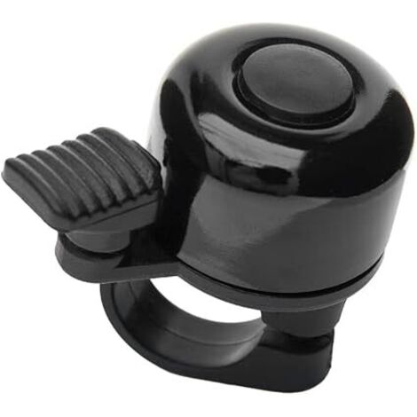 Lntyq Ideale Klingel für Small Bell-Fahrräder und -Roller - Kompatibel mit Lenkern mit 22 mm Durchmesser - Maße: 5,5 x 3,5 x 4 cm - Schwarz