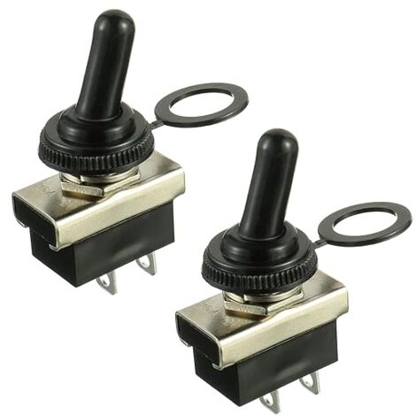 Interrupteur SPST étanche à Bascule Ronde Marche/arrêt 12V, 10 Pièces