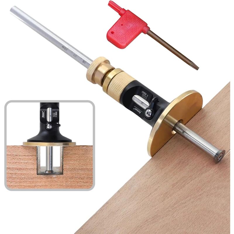 Lntyq - Jauge de Marquage de Roue, Kit de Marquage à Tracer pour le Travail du Bois, Outils de Marquage du Bois avec échelle MM,jauge de