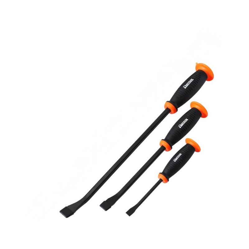 Lntyq Jeu de Pince Levier, 3 Pièces - Outils de Levier de Pneu - Jeu de Pince Levier Plate Coudée à Poignée - Outillage Mécanique - Outil de Montage