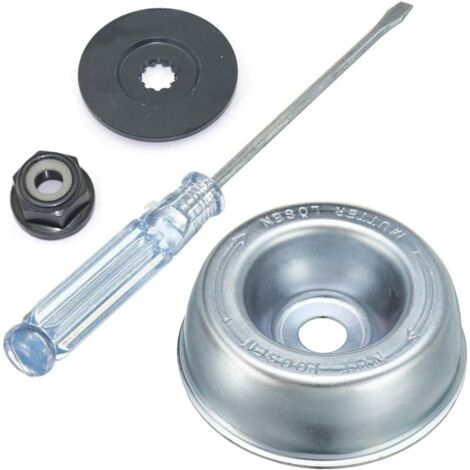 Lntyq Kit 4-teilig Universal-Freischneider-Kopfmutter, für Freischneider FS55 FS55R FS56, Ersatz für Metallklingenaufsatz für Rasenmäher