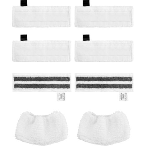 Lntyq Kit 8 Zubehörteile für Kärcher SC2 SC3 SC4 SC5 Dampfreiniger. Enthält 6 Mikrofasertücher + 2 Ersatztücher, kompatibel mit Kärcher Easy Fix Steam Mop