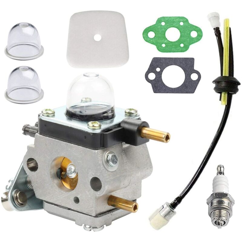 Lntyq - Kit Carburateur C1U-K54 C1U-K82 avec filtre à air et bougie d'allumage - Pour motoculteur/cultivateur 2 cycles Mantis 7222 7222E 7222M 7225