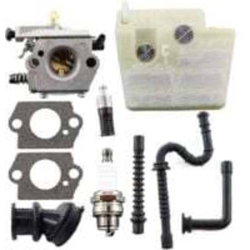 Lntyq - Kit de Carburateur pour Stihl 024 026 MS240 MS260 024AV 024S Walbro WT-194 Tronçonneuse Filtre à Air Collecteur d'admission remplace