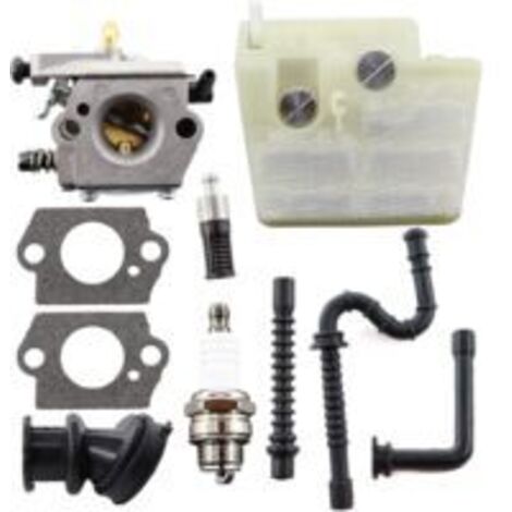 Lntyq Kit de Carburateur pour Stihl 024 026 MS240 MS260 024AV 024S Walbro WT-194 Tronçonneuse Filtre à Air Collecteur d'admission remplace 11211200611