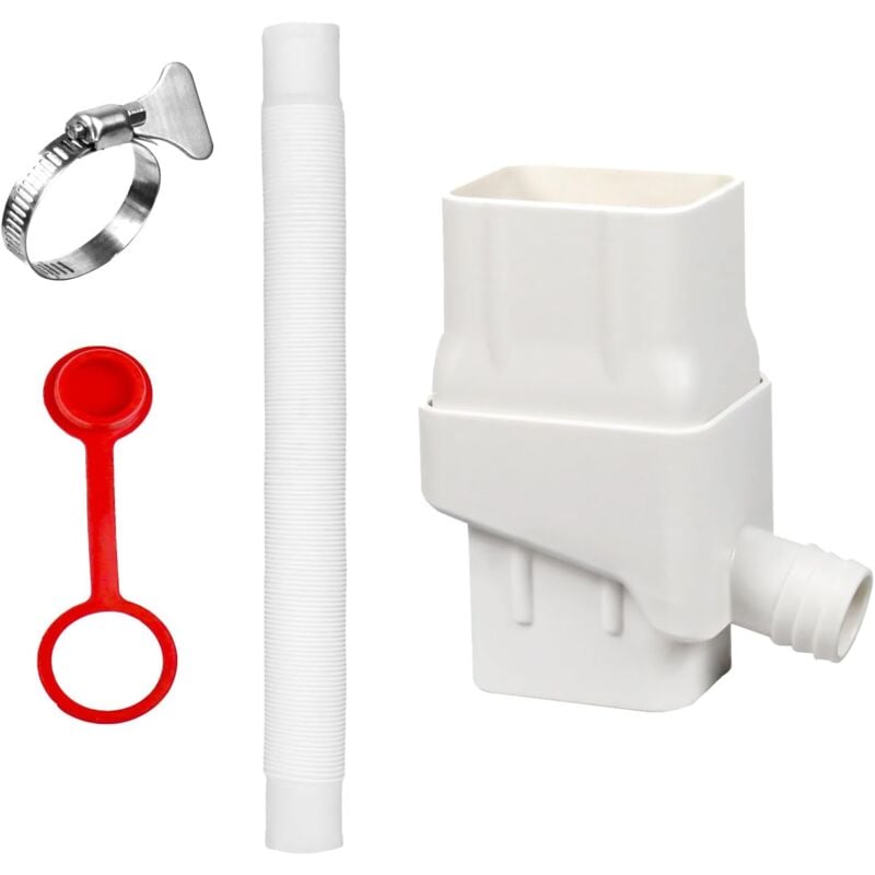 Lntyq - Kit de dérivation de baril de pluie, système de collecte d'eau de pluie, tuyau de descente, système de baril de collecte d'eau de pluie pour