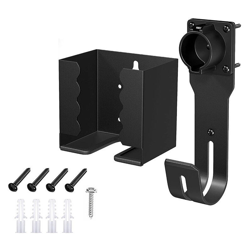 Kit de support de chargeur de voiture ev avec crochet en j pour connecteur sae J1772 pour véhicule électrique - Lntyq
