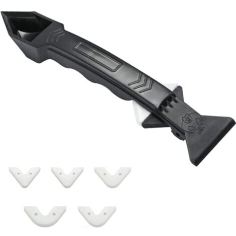 Lntyq Kit d'outils de calfeutrage - Ensemble d'outils de mastic amovible pour cuisine, salle de bain, mur et extérieur