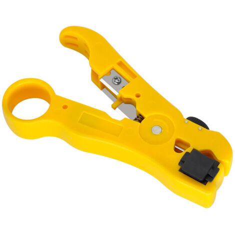 Lntyq Koaxialkabel-Abisolierzange  Paket 1  Prämie  130mm  Antennenkabel-Abisolierzange  Für Ethernet, Koaxialkabel-Abisolierer, Elektrokabel-Abisolierer, Elektriker-Werkzeuge