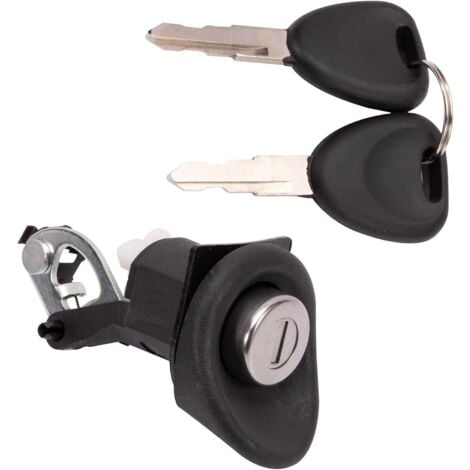 Lntyq Kofferraumschloss mit Knopf für Twingo 1 Logan Sandero mit Zweitschlüssel 7701367940