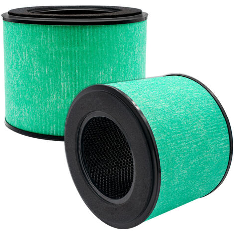 Lntyq Kompatibel mit PARTU BS-08 HEPA-Luftreiniger, H13 verbesserter HEPA-Ersatzfilter, Grün (2er-Pack)