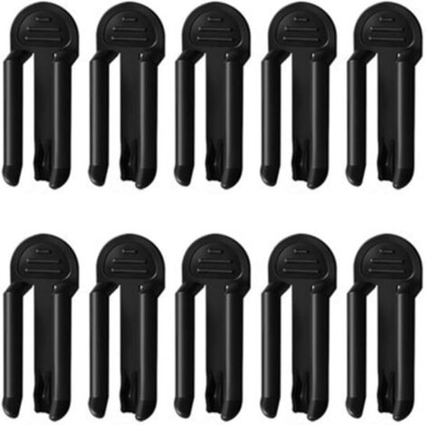 Lntyq Kunststoff-Mülleimerklemme, fester Mülleimer-Müllhalter-Clip, 12 Stück Mülleimer-Verschlussclip, Anti-Fall-Mülleimer-Clip, Clip-Klemmhalter, praktischer Müll-Clip, für Haushaltsprodukte