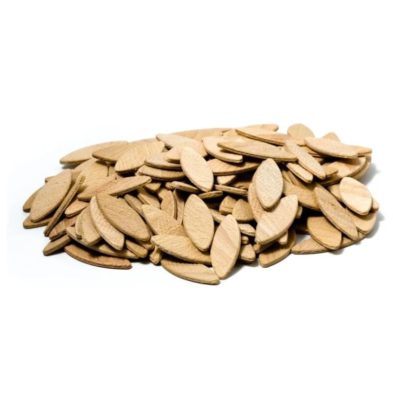 Lntyq Lamelles d’assemblage taille 20, paquet de 100 pièces, Chevilles plates en bois de hêtre de haute qualité pour les menuisiers et les projets de