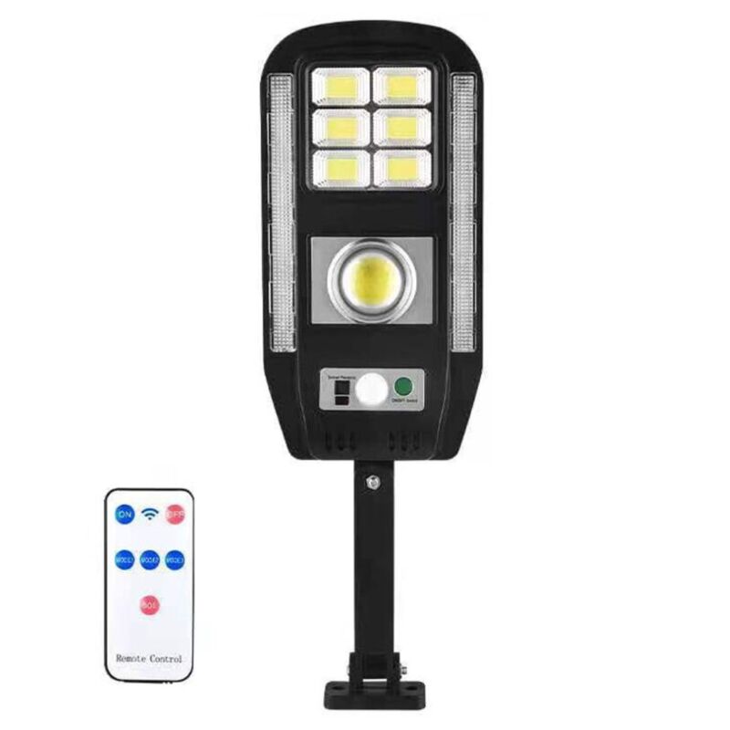 Lampadaires solaires d'extérieur, éclairage de parking commercial haute puissance, du crépuscule à l'aube, projecteurs de sécurité solaires étanches