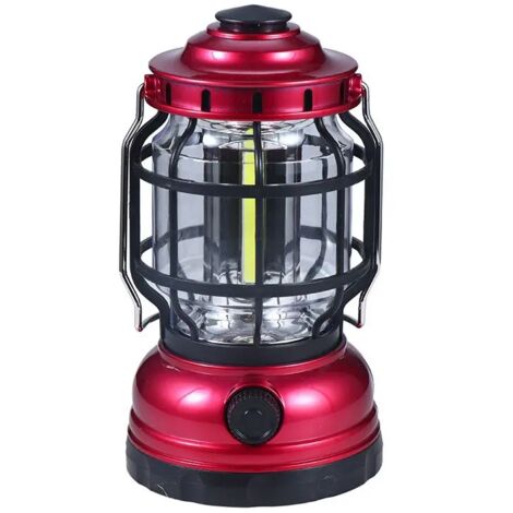 Lntyq Lampe Camping Camping Lumière Solaire Alimenté Camping Lanterne Rétro Lampe Rechargeable Tente Lumière pour Cour Patio Terrasse Pelouse