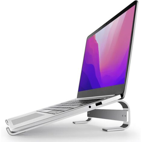 Lntyq Laptopständer – 10 bis 18 Zoll PC-Ständer – Universeller, belüfteter Laptop-Riser, kompatibel mit MacBook, Notebook, ASUS, Acer usw. – Aluminium