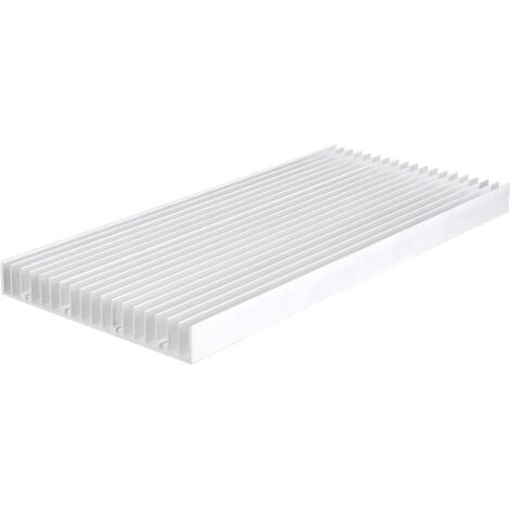 Lntyq LED-Kühlkörper, Aluminium-Kühlkörper, Kühlkörper für Hochleistungs-LED-Leuchten, LED-Geräte für Aquarien (300x140x20MM)