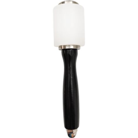 Lntyq Lederhammer - 21,5 cm - Nylon-Gummihammer mit Holzgriff - Lederwerkzeuge zum Nähen, für Lederhandwerk, Lederverarbeitung, Schnitzen, Stanzen und Stempeln