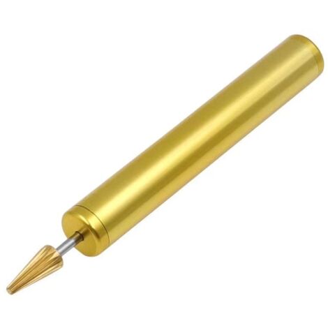 Lntyq Lederkantenfärbestift, Lederkantenstift, Lederkantenfärberoller, Kantenlederapplikator, Lederwerkzeuge, Lederkantendruckwerkzeug für Heimwerkerhandwerk (Goldfarbe)
