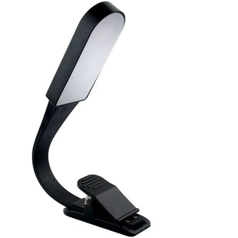 Lntyq Leselampe, Buchlampe mit 3 einstellbaren Helligkeitsmodi, Augenpflege, per USB wiederaufladbare Leselampe mit Berührungssensor, flexible Klemm-Buchlampe zum Lesen im Bett, auf Reisen, 20 x 2,6 x