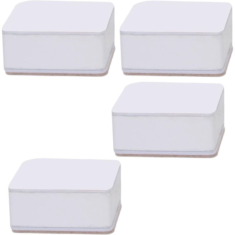 Lntyq - Lève-lit, 4 Pièces Rehausseur de Meuble Auto-adhésif Antidérapant pour la Maison pour canapé (Blanc)