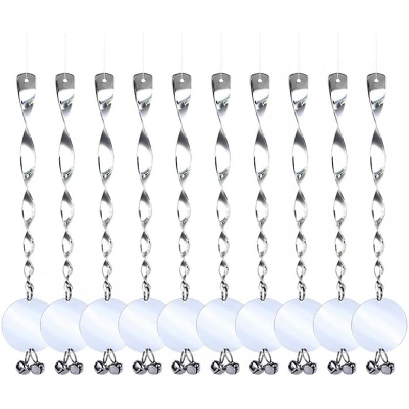 Lntyq - Lot de 10 répulsifs pour oiseaux - Répulsif contre les oiseaux - Répulsif contre les oiseaux - En plastique - Sans produits chimiques ni