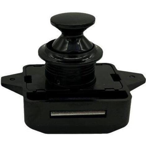 Lntyq Lot de 2 Bouton Poussoir Verrou Armoire Loquet Sans Clé, Loquet à Bouton Poussoir Ajustement 15-18mm épaisseur Bateau Van Yacht