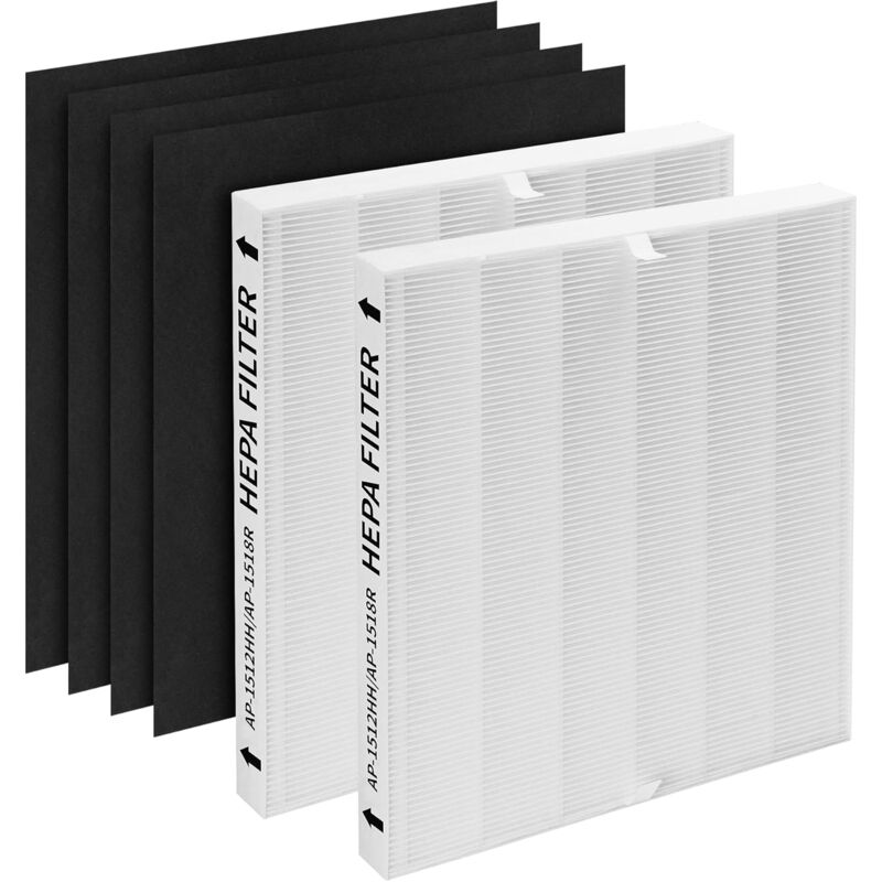 Lntyq - Lot de 2 filtres de rechange True hepa AP-1512HH, compatibles avec le purificateur Coway AP-1512HH Mighty, pièce n° 3304899, avec 4 filtres à