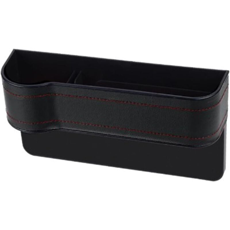 Lntyq - Lot de 2 organisateurs de couture de siège de voiture en cuir synthétique - Organiseur multifonction - Porte-gobelet - Compartiment pour