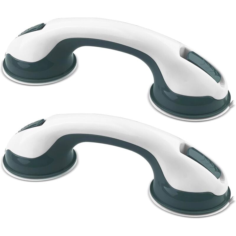 Lntyq Lot de 2 poignées à ventouse, poignée de sécurité pour le bain, amovible sans perçage, barre d'appui pour douche de toilette, pour enfants,