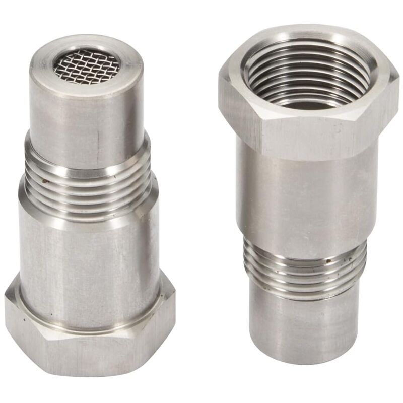 Lntyq - Lot de 2 rallonges de capteur détrompeur lambda M18 x 1,5 mm avec filtre O2 capteur d'oxygène adaptateur de sonde lambda 45 mm pour système