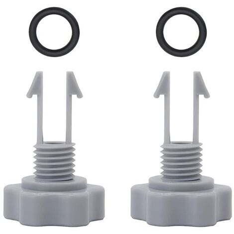 Lntyq Lot de 2 soupapes de décharge d'air et joint torique de rechange pour pompe de filtration Intex 10460 10264