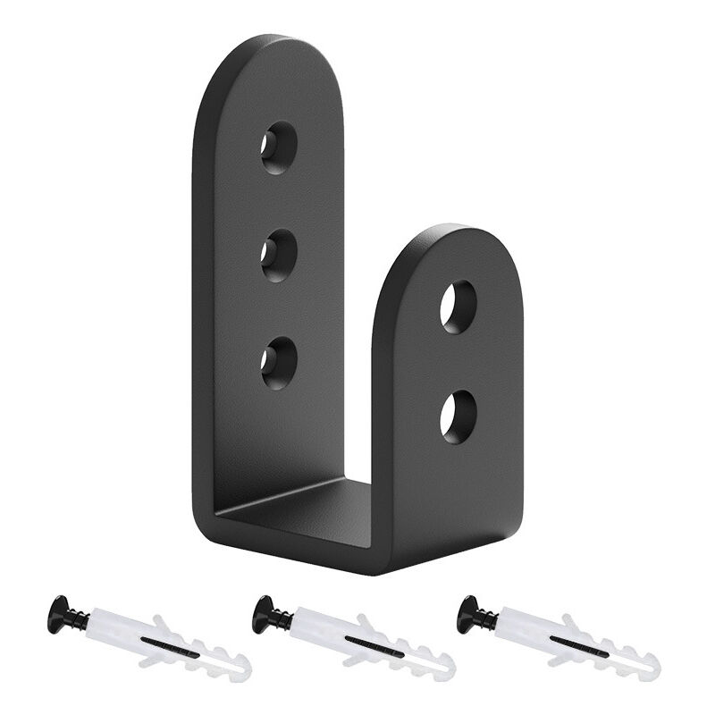 Lot de 2 supports de porte en u, support de porte de barricade, support de porte de garage - Lntyq