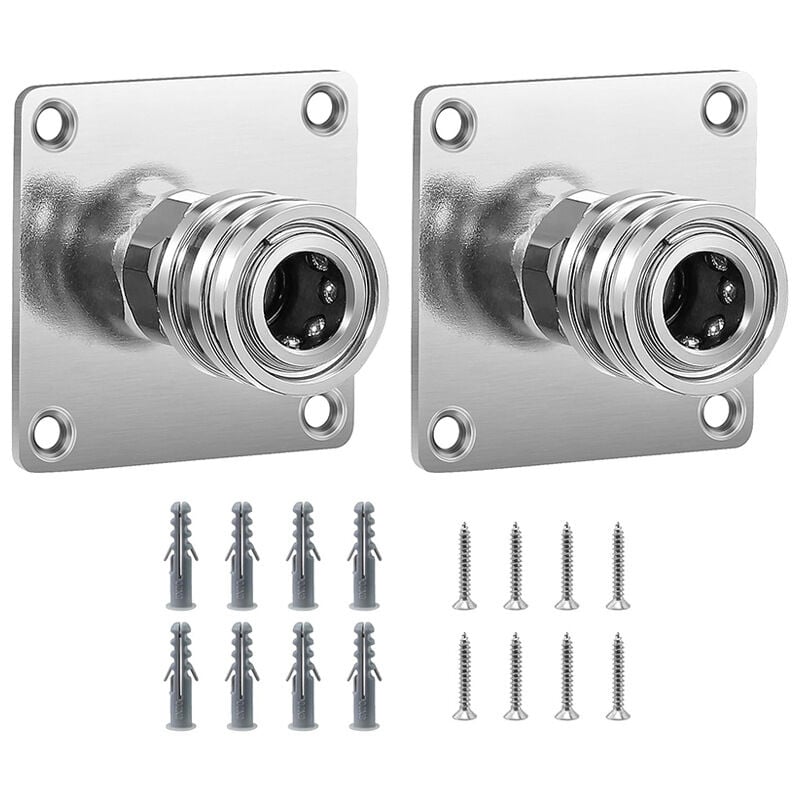 Lntyq - Lot de 2 supports muraux en métal pour canon à mousse pour nettoyeur haute pression, 6,35 mm, fixation rapide, support de rangement pour
