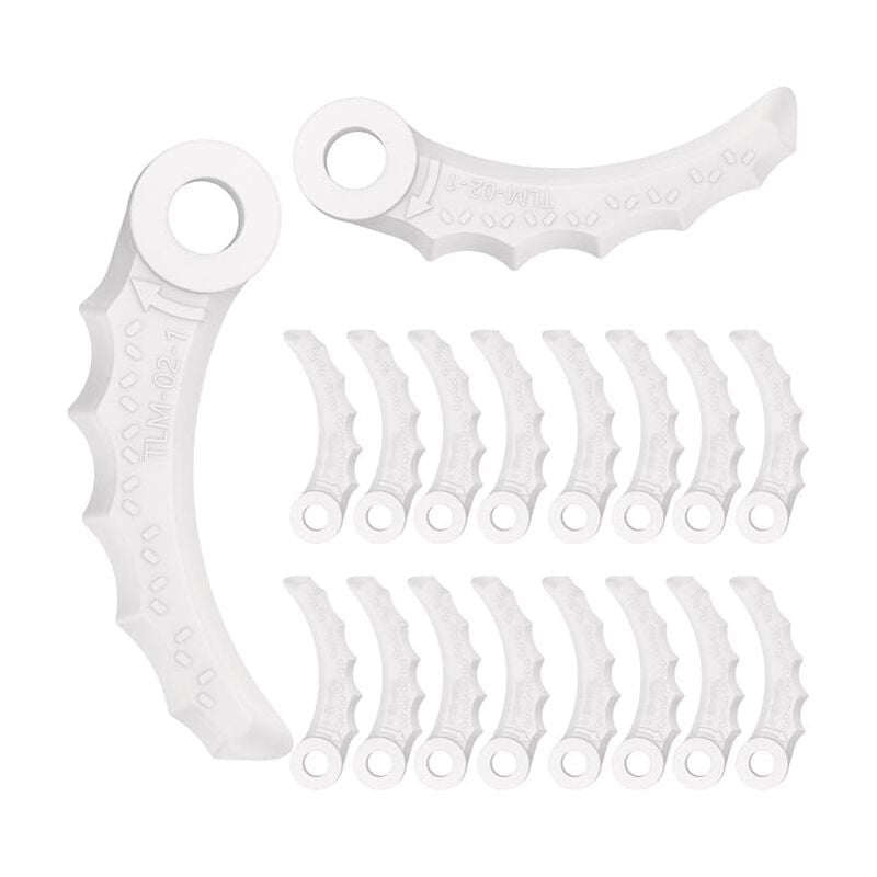 Lot de 24 lames de rechange en plastique pour tondeuse à gazon Makita 198426-9 - Lntyq