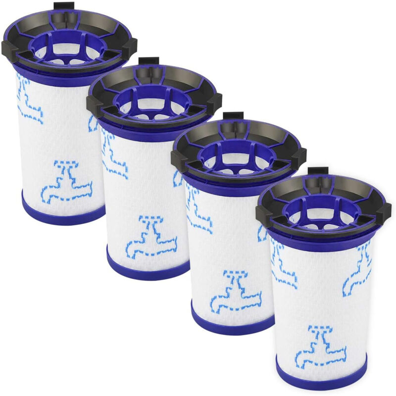 Lot de 4 Filtre de remplacement pour aspirateur Rowenta Air Force 360 RH9037 RH9038 RH9039 RH9051WO RH9057WO RH9086WO Alternative pour ZR009001
