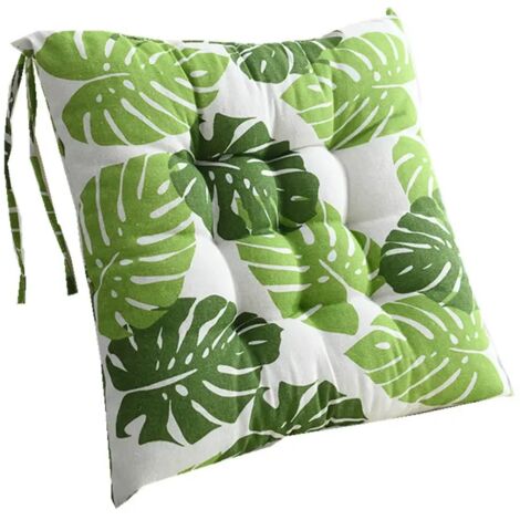 Lntyq Lot de 4 galettes de Chaise, Coussin de Chaise Souple Rembourré avec Liens Décoration Portable Maison Bureau,Soft Seat Cushion 40 x 40 cm