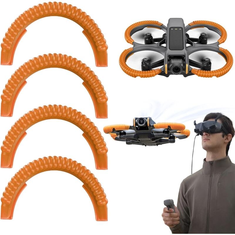 Lntyq - Lot de 4 protections d'hélice Avatar 2 pour dji, protection de protection pour dji Avata 2, dji Avatar 2 accessoires, Avata 2 Drone Housse de