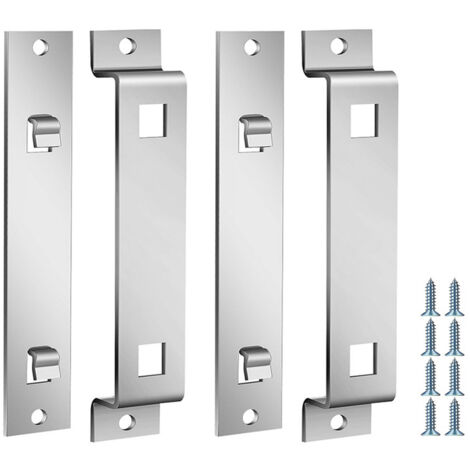 Lntyq Lot de 4 supports de suspension pour nichoir avec vis, accessoires de montage pour mangeoires, parc, pelouse, lieu pittoresque, jardin, terrasses