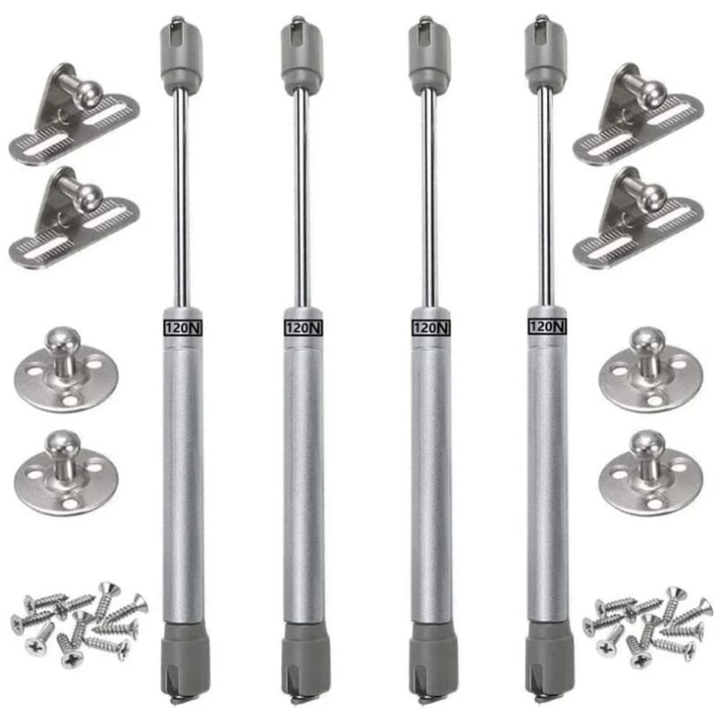 Lntyq - Lot de 4 vérins à gaz 120N verin meuble hydraulique ressort amortisseurs à gaz d'origine porte armoire de cuisine Bras pneumatique pour