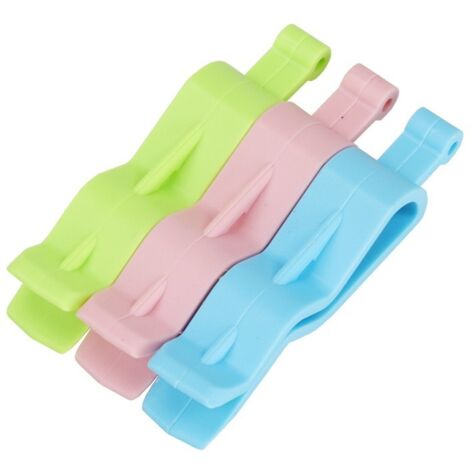 Lntyq Lot de 6 Sac Poubelle Clip Poubelle Plastique Clip de retenue Poubelle Sac Pince Sac Poubelle cilps