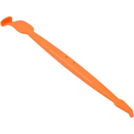 Lntyq Magnetischer Rakel für Autofolien mit langem Griff, Abstreifer-Set zum Entfernen von Klebstoffresten und Blasen, Anbringungs- und Reinigungswerkzeug für Aufkleber und Tönungsfolien, Orange, Kun